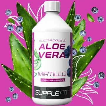 JUS ET PULPE D’ALOE VERA AVEC DU JUS DE MYRTILLE Cod.: INTB010