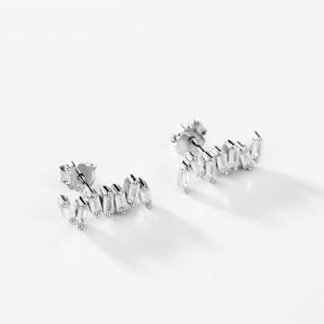 Boucles d'oreilles pierres rectangulaires Cod.: AG101
