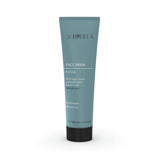 Masque visage purifiant à l’Acide Salycilique - 50 ml Enrichi en extraits de Sauge, Citron et Hamamélis  Cod.: AS01B