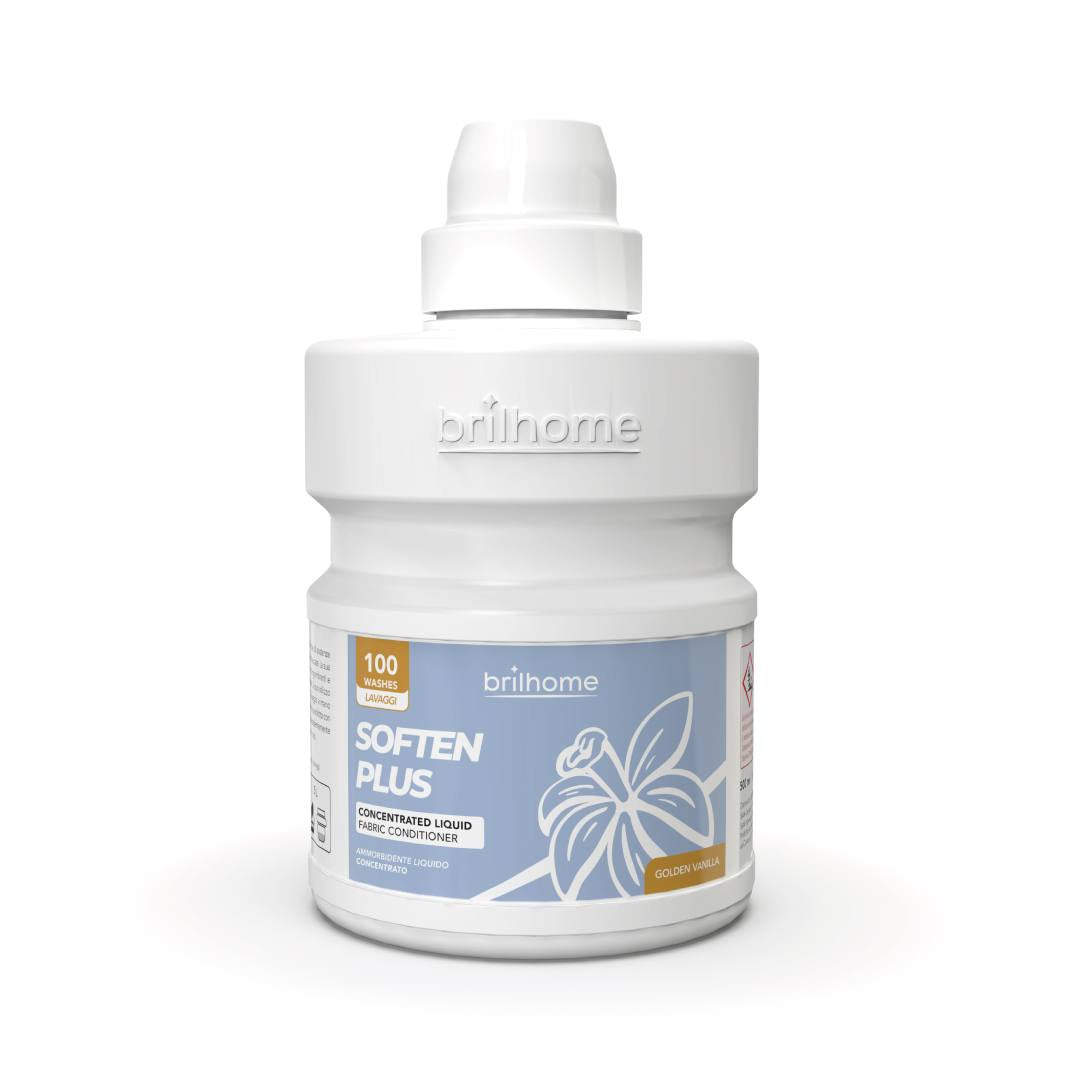 Soften Plus 'Cœur de vanille et fleurs d'or'- Adoucissant liquide concentré ( VEGAN ) Cod.: BH0016