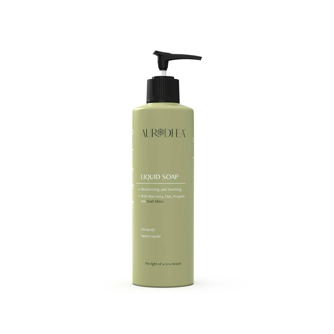 Savon liquide à la bave d'Escargot - 260 ml Enrichi en Aloe Vera, Avoine et Propolis Cod.: BV07B