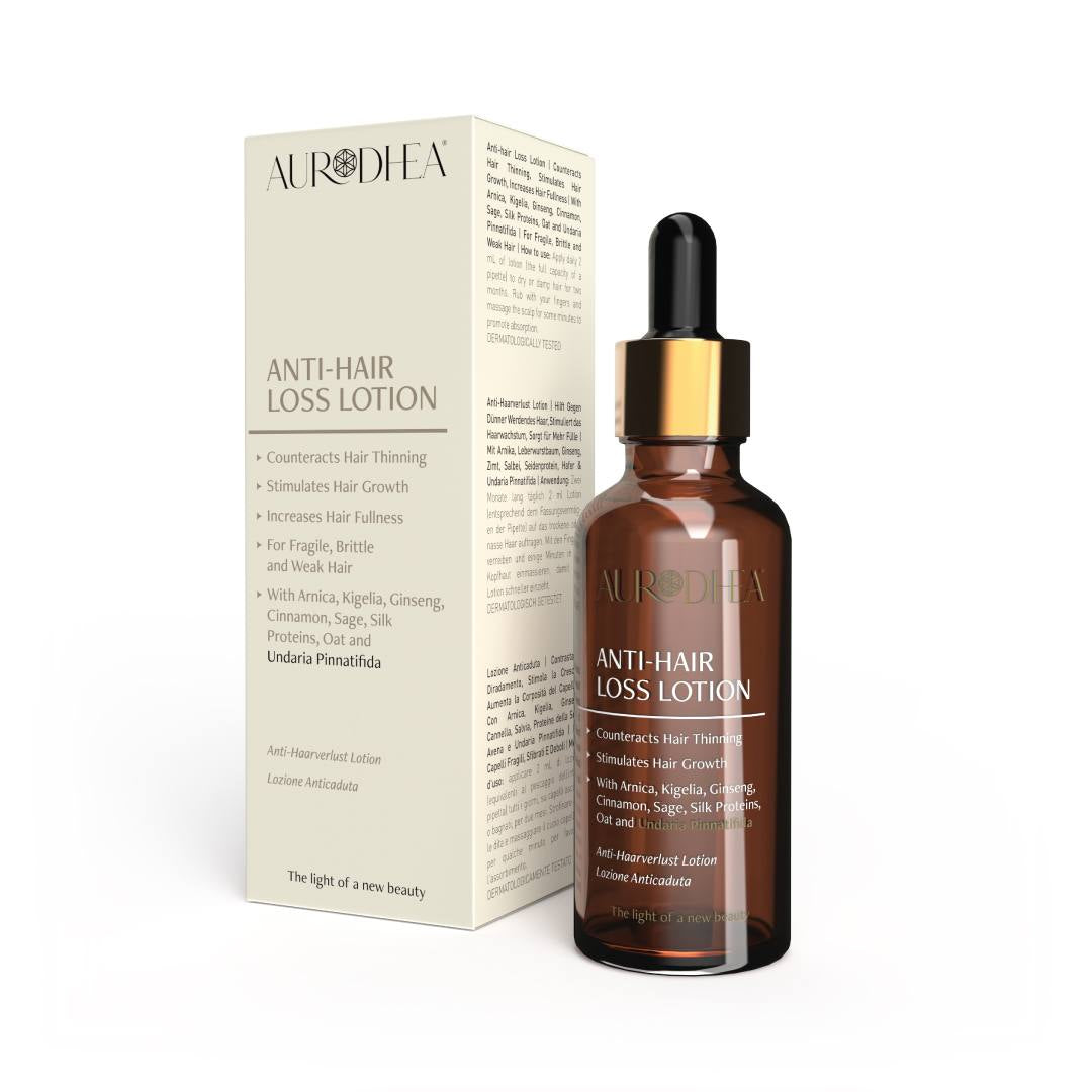 Lotion anti-chute capillaire à l'Undaria Pinnatifida - 50 ml Enrichie en Arnica, kigélia, Ginseng, Cannelle, Sauge, Avoine et protéines de Soie Cod.: FA02B