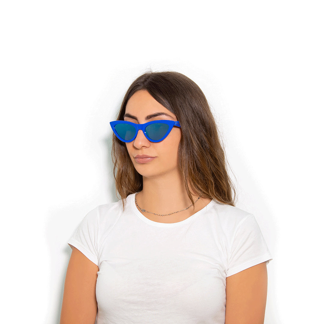 LUNETTES DE SOLEIL « KELLY » SHINY BLUE Cod.: KL0047WH