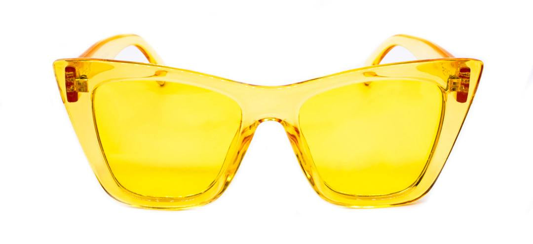 LUNETTES DE SOLEIL «SQUARE KETTY» SHINY YELLOW Cod.: KL0064