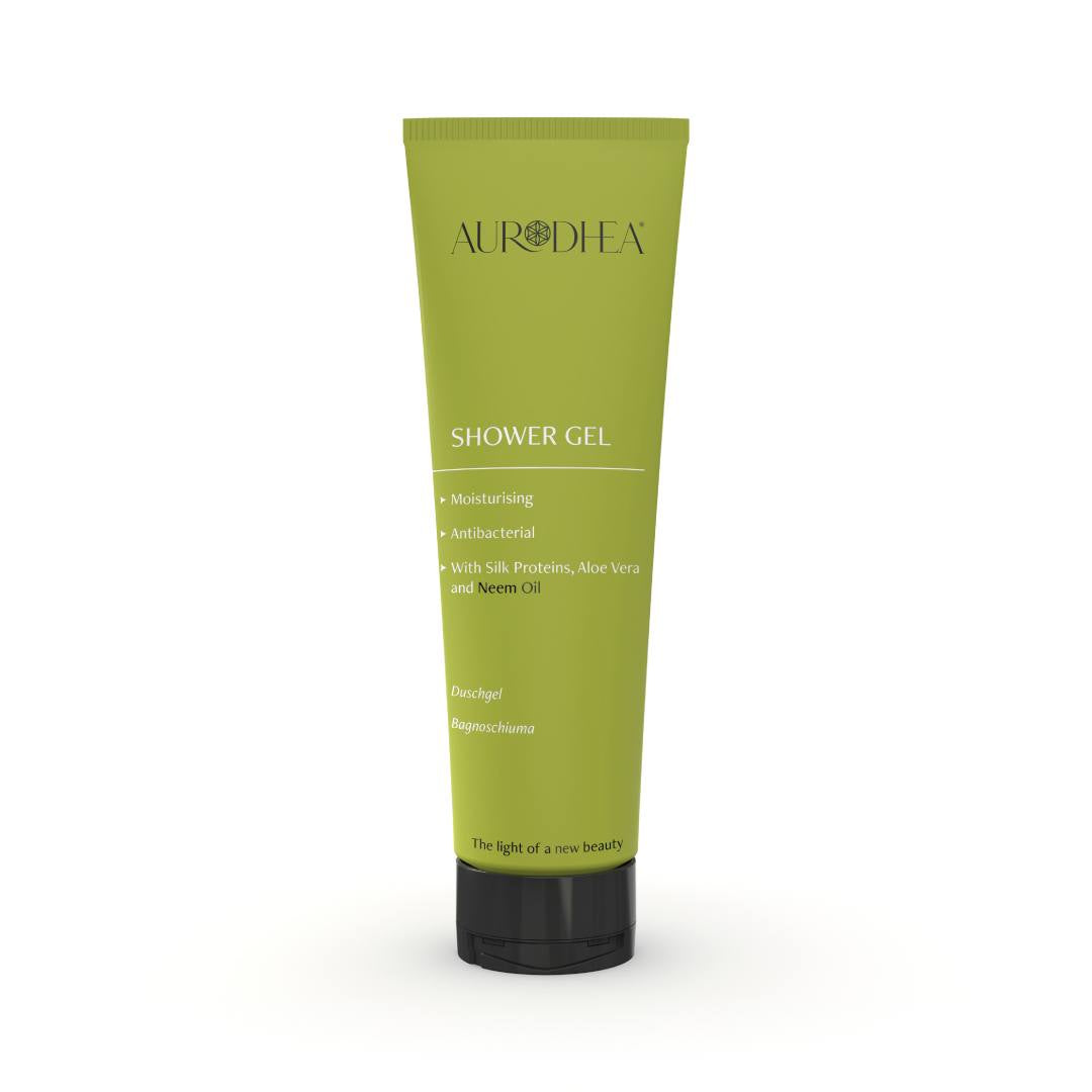 Gel douche à l’huile de Neem - 250 ml Enrichi en Protéines de Soie et Aloe Vera Cod.: NM02B