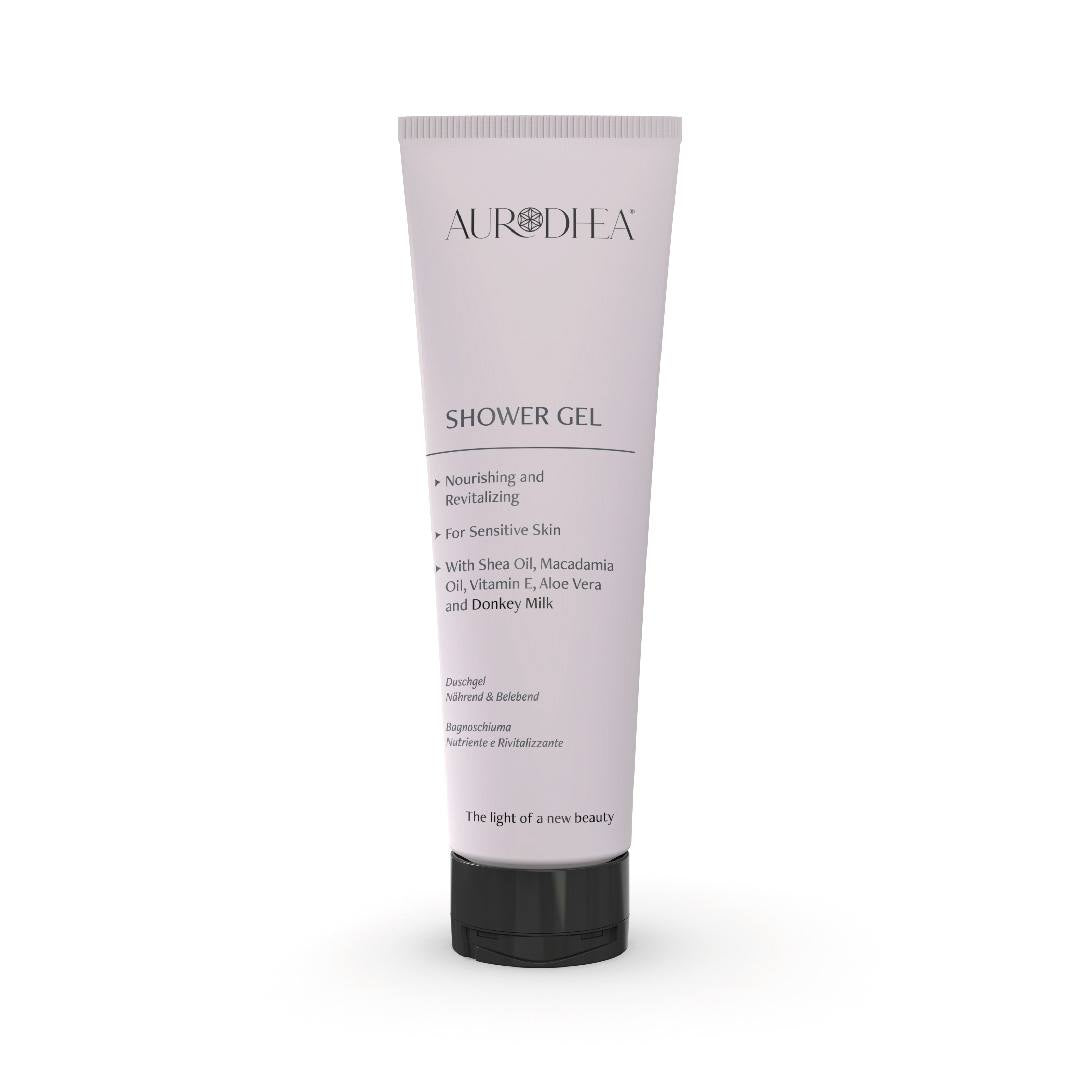 Gel douche au Lait d’Ânesse - 250 ml Enrichi en huile de Karité, huile de Macadamia, Aloe Vera et Vitamine E Cod.: LA01B