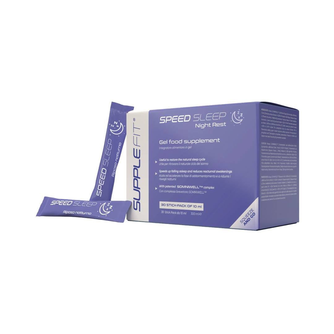 SPEEDSLEEP - Complément alimentaire en gel à base de Mélatonine - 300 ml Avec un mélange breveté SOMNIWELL™ Cod.: INTB028