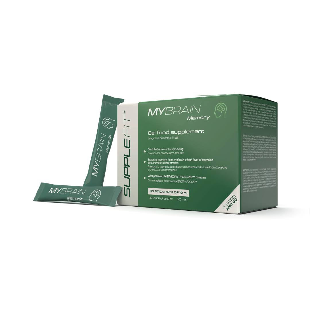 MYBRAIN - complément alimentaire en gel pour la mémoire et la concentration - 300 ml Avec mélange breveté MEMORY FOCUS™ Cod.: INTB040