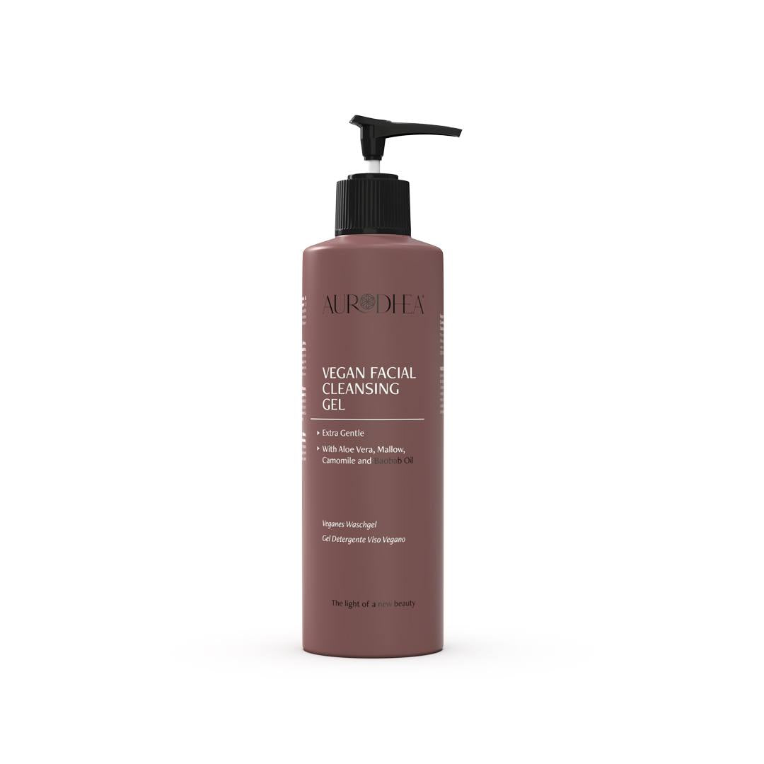 Gel nettoyant visage Végan à l’huile de Baobab - 260 ml Enrichi en Aloe Vera, Mauve et Camomille Cod.: BA001