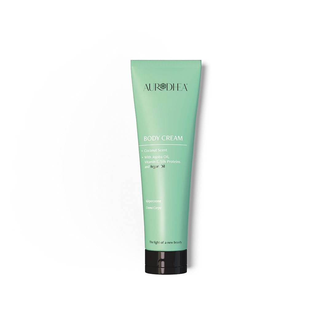 Crème corporelle à la noix de Coco - 150 ml Enrichie en huile de Jojoba, Vitamine E, protéines de Soie et huile d'Argan.Cod.: CR34B