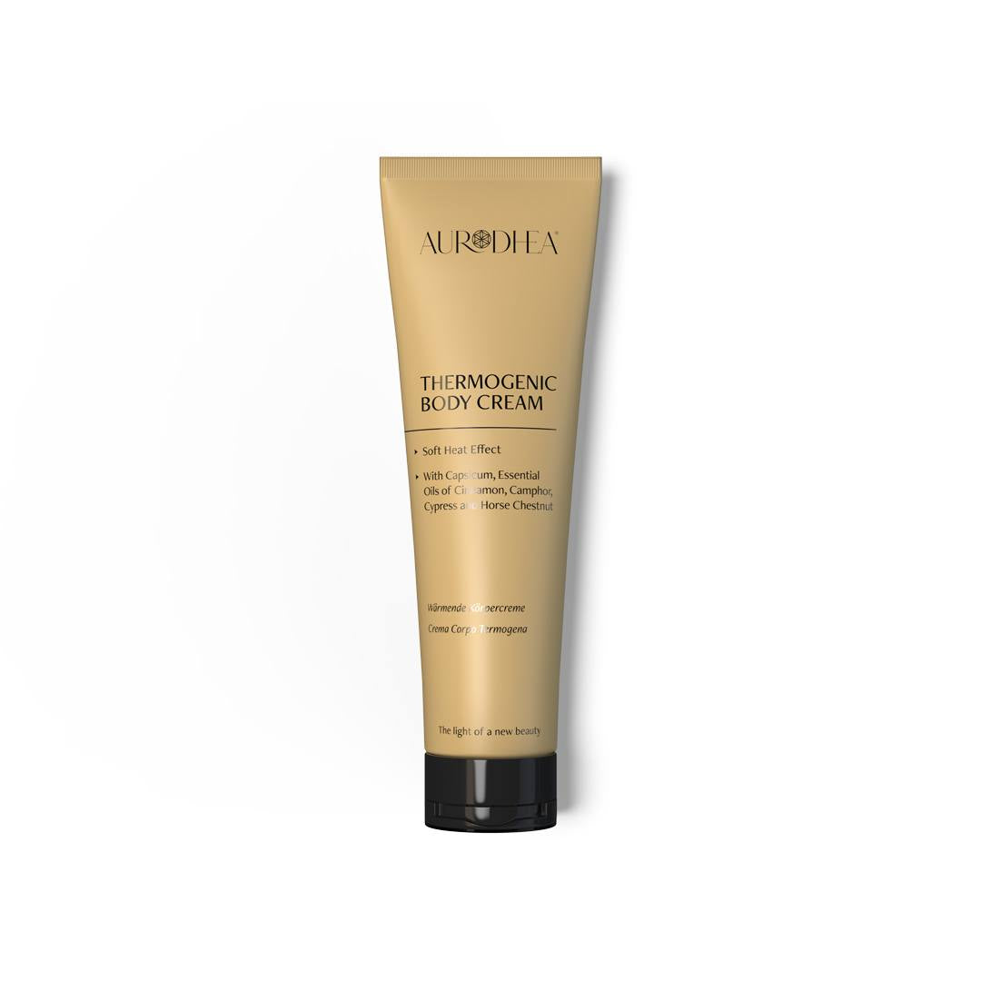 Crème corps thermogène à effet « chaud soft » - 150 ml Enrichie en huiles essentielles de Cyprès, Capsicum, Cannelle, Camphre et Marronnier d'Inde Cod.: CR39B