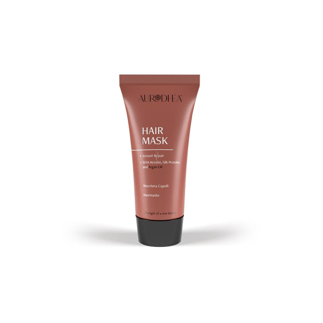 Masque capillaire démêlant à l'huile d'Argan- format voyage - 30 ml Enrichi en Kératine et en protéines de Soie  Cod.: AR16B