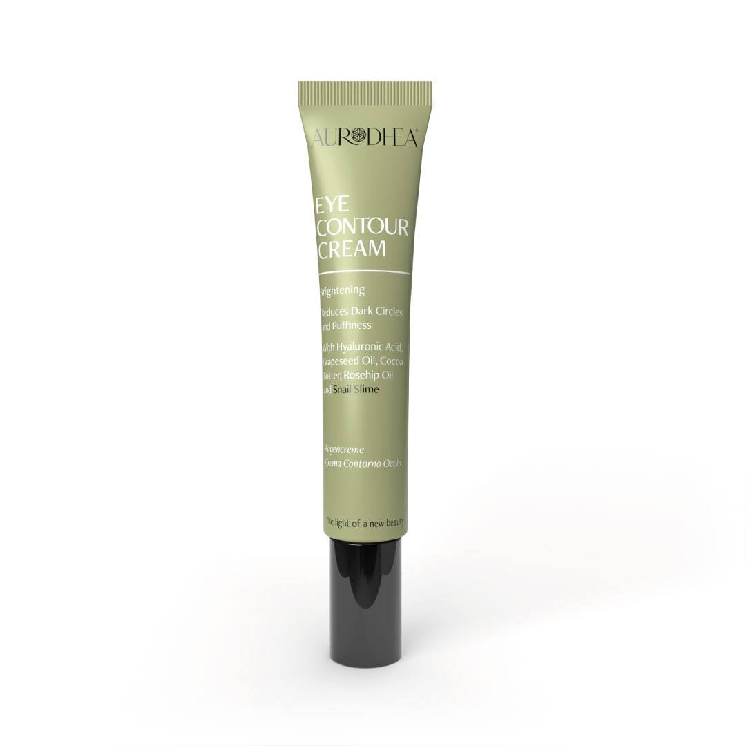 Crème contour des yeux à la bave d’Escargot - 15 ml Enrichie en Acide Hyaluronique, huile de pépins de Raisin, beurre de Cacao et Rose Musqu&eacu  Cod.: BV04B