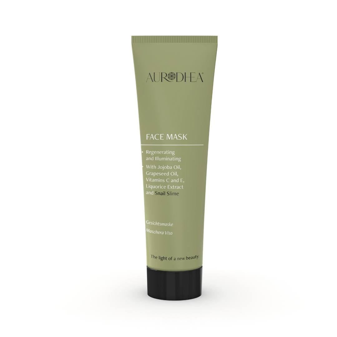 Masque visage illuminateur et éclaircissant à la bave d’Escargot et vitamine C - 50 ml Enrichie en Vitamine C et E, huile de Jojoba, huile de Pépins de raisin et extrait de R&eacut  Cod.: BV03B