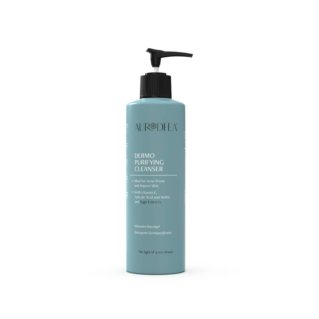 Nettoyant dermo--purifiant anti-acné à l’Acide salicylique - 260 ml Enrichi en Vitamine E et extrait d’Ortie et Sauge  Cod.: CR11B